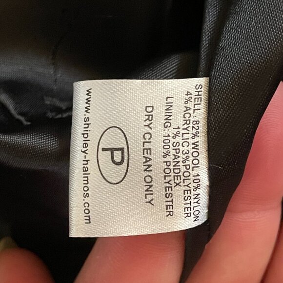 Shipley Halmos Barney's Wool Salt Pepper Blazer Fully Lined Designer Wool Tweed - Picture 13 of 13